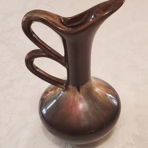 Vintage Prismatic Drip Glaze Vase